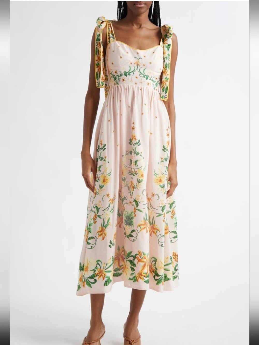NWT FARM Rio Botanical Beauty Cotton Blend Sundress Size S